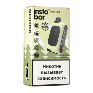 МК Одноразовая электронная сигарета Instabar by Plonq Ментол 10000 затяжек
