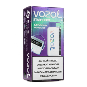 МК Одноразовая электронная сигарета Vozol Star Фруктовые Конфеты 10000 затяжек
