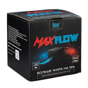 Уголь Crown Max Flow 64 шт 26мм