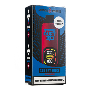 Одноразовая электронная сигарета Duft Pro Cherry Juice (Вишневый Сок) 10000 затяжек