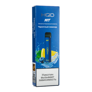 Одноразовая электронная сигарета HQD HIT Blueberry Lemonade (Черничный Лимонад)  1600 затяжек
