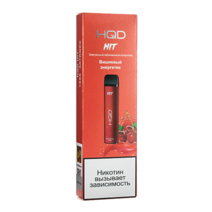 Одноразовая электронная сигарета HQD HIT Cherry Energy Drink (Вишневый Энергетик)  1600 затяжек
