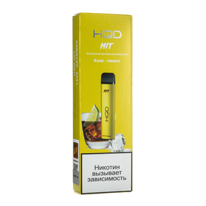 Одноразовая электронная сигарета HQD HIT Cola Lemon (Кола Лимон)  1600 затяжек