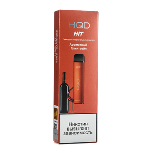 Одноразовая электронная сигарета HQD HIT Mulled Wine (Ароматный Глинтвейн) 1600 затяжек