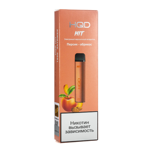 Одноразовая электронная сигарета HQD HIT Peach and Apricot (Персик Абрикос)  1600 затяжек