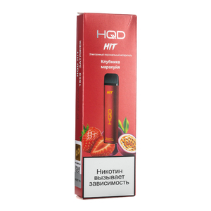 Одноразовая электронная сигарета HQD HIT Strawberry Passion Fruit (Клубника Маракуйя) 1600 затяжек