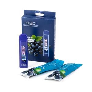 Одноразовая электронная сигарета HQD Cuvie Blue Berry (Черника) 300 затяжек