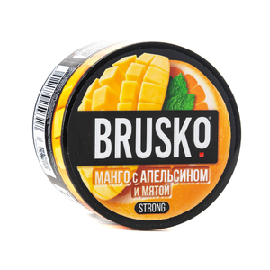 Кальянная смесь Brusko Strong Манго с апельсином и мятой 50 г
