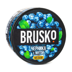 Кальянная смесь BRUSKO medium Черника с Мятой 250 г ТП