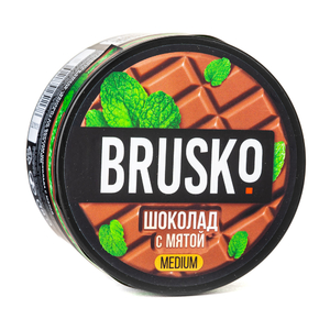 Кальянная смесь BRUSKO medium Шоколад с Мятой 250 г ТП