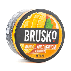 MK Кальянная смесь BRUSKO medium Манго с Апельсином и Мятой 250 г