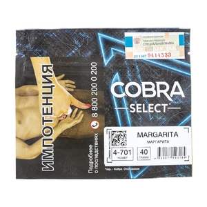 Табак Cobra SELECT Маргарита (Margarita) 40 г