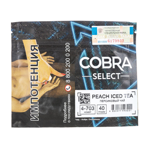 Табак Cobra SELECT Персиковый Чай (Peach iced Tea) 40 г