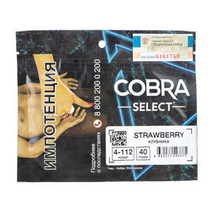 Табак Cobra SELECT Клубника (Strawberry) 40 г