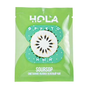 Кальянная смесь Hola Soursop (Сметанное яблоко зеленый чай) 20 г