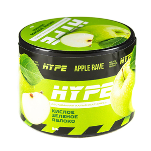 Кальянная смесь Hype Apple Rave (Кислое зеленое яблоко) 50 г