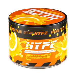 Кальянная смесь Hype Orange Fresh (Свежевыжатый апельсиновый сок) 50 г