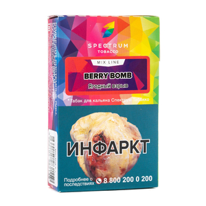 Табак Spectrum Mix Line Berry Bomb (Бергамот Облепиха Эвкалипт) 40 г