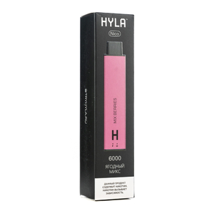 МК Одноразовая электронная сигарета Hyla Nico Mix Berries (Ягодный Микс) 6000 затяжек 0%