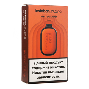 МК Одноразовая электронная сигарета Instabar by Plonq Арбуз бабл гам 5000 затяжек