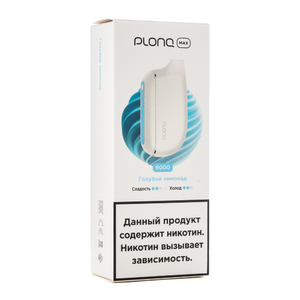 МК Одноразовая электронная сигарета Plonq MAX Голубой лимонад 6000 затяжек