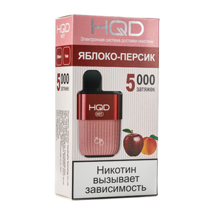 МК Одноразовая электронная сигарета HQD Hot Яблоко персик 5000 затяжек