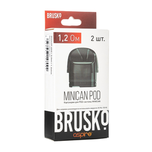 Упаковка картриджей Brusko Minican 1.2 ohm 3,0 мл (В упаковке 2 шт)