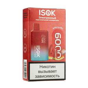МК Одноразовая электронная сигарета Isok Isbar Арбуз Айс 6000 затяжек
