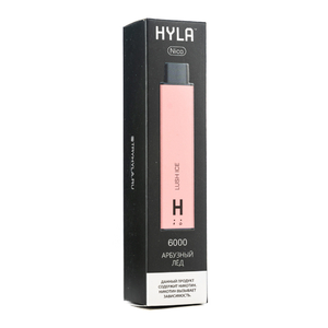 МК Одноразовая электронная сигарета Hyla Nico Lush Ice (Арбузный Лед) 6000 затяжек 0%