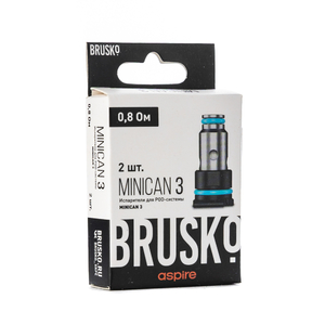 Упаковка Сменных Испарителей Brusko Minican 3 0.8 ohm (В упаковке 2 шт)