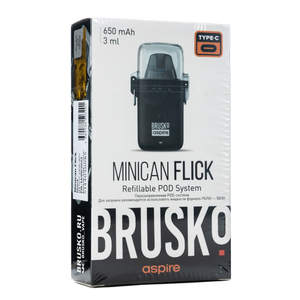 Pod система Brusko minican Flick 650 mAh Черный