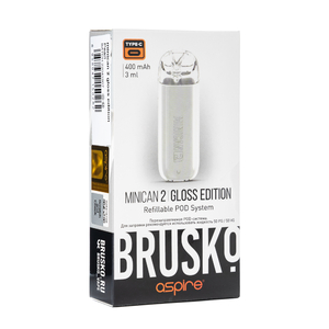 Pod система Brusko minican 2 Gloss Edition 400 mAh Pearl (белый)