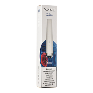 МК Одноразовая электронная сигарета Plonq PLUS PRO 4000 Blueberry Raspberry (Голубика Малина)