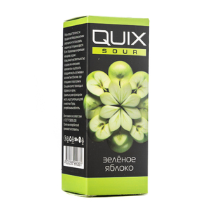 МК Жидкость QUIX Sour Зеленое Яблоко 0% 28 мл PG 50 | VG 50