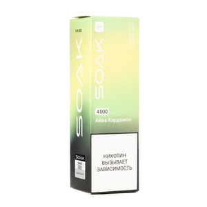 МК Одноразовая электронная сигарета SOAK T Quince Cardamon (Айва кардамон) 4000 затяжек