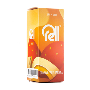 МК Жидкость Rell Salt Orange Strawberry Banana (Садовая клубника и банан) 0% 28 мл PG 50 | VG 50