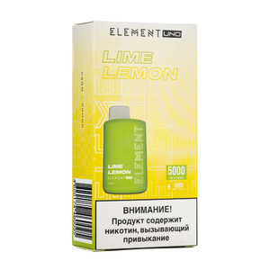 МК Одноразовая электронная сигарета Element UND Lime Lemon (Лайм Лимон) 5000 затяжек