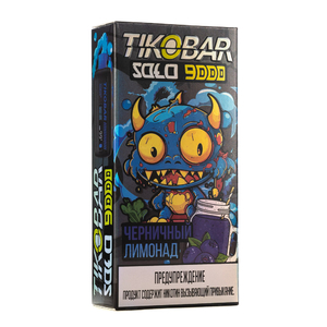 MK Одноразовая Электронная Сигарета TIKOBAR Solo Blueberry Lemonade (Черничный Лимонад) 9000 Затяжек