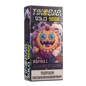 MK Одноразовая Электронная Сигарета TIKOBAR Solo Wild Berries Bubble Gum (Жвачка С Лесными Ягодами) 9000 Затяжек