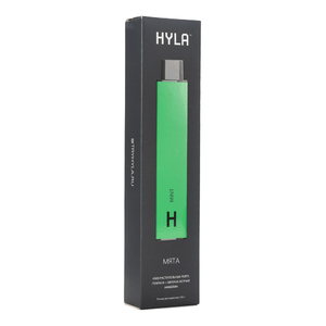 Одноразовая электронная сигарета Hyla Mint (Мята) 4500 затяжек 0% + Guarana