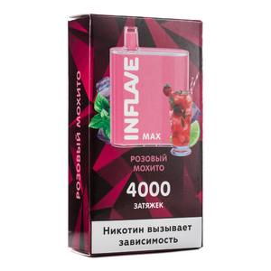 Одноразовая электронная сигарета INFLAVE MAX Розовый Мохито 4000 затяжек