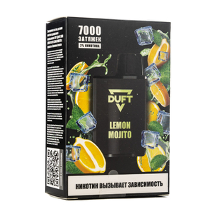МК Одноразовая электронная сигарета Duft Lemon Mojito (Лимон мохито) 7000 затяжек