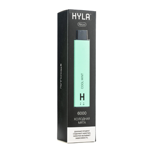 МК Одноразовая электронная сигарета Hyla Nico Cool Mint (Холодная Мята) 6000 затяжек 0%