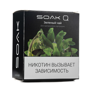 Упаковка картриджей Soak Q Зеленый Чай 4,8 мл 2% (В упаковке 2 шт)