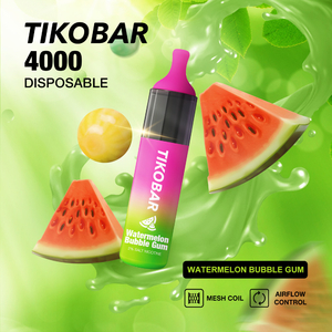 Одноразовая Электронная Сигарета TIKOBAR Watermelon Bubble Gum 4000 Затяжек