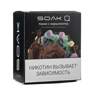 Упаковка картриджей Soak Q Какао с Маршмеллоу 4,8 мл 2% (В упаковке 2 шт)