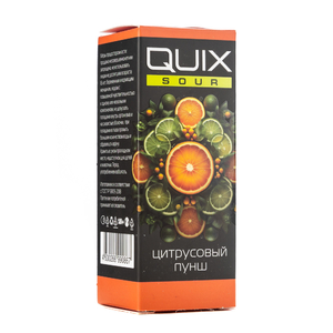 МК Жидкость QUIX Sour Цитрусовый Пунш 0% 28 мл PG 50 | VG 50