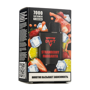 МК Одноразовая электронная сигарета Duft Strawberry Margarita (Клубника маргарита) 7000 затяжек