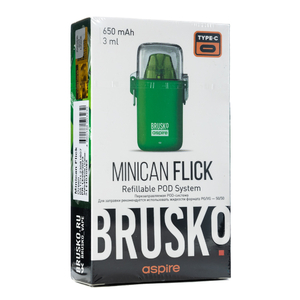 Pod система Brusko minican Flick 650 mAh Зеленый