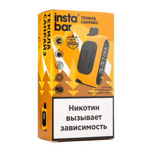 МК Одноразовая электронная сигарета Instabar by Plonq Текила Санрайз 10000 затяжек